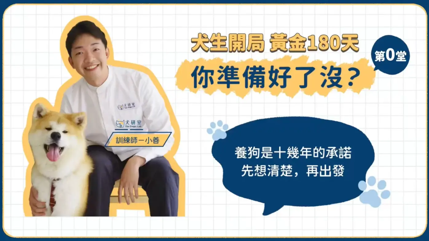 《犬生開局的黃金180天》第0堂前導暖身課